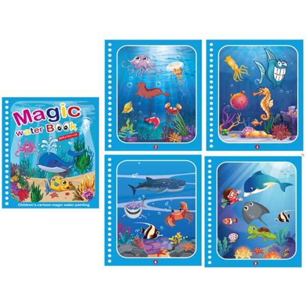 Magic Water Book™ - Tover de tekening tevoorschijn - Kleurboek Onderwater | Educatief Speelgoed - Afbeelding 1