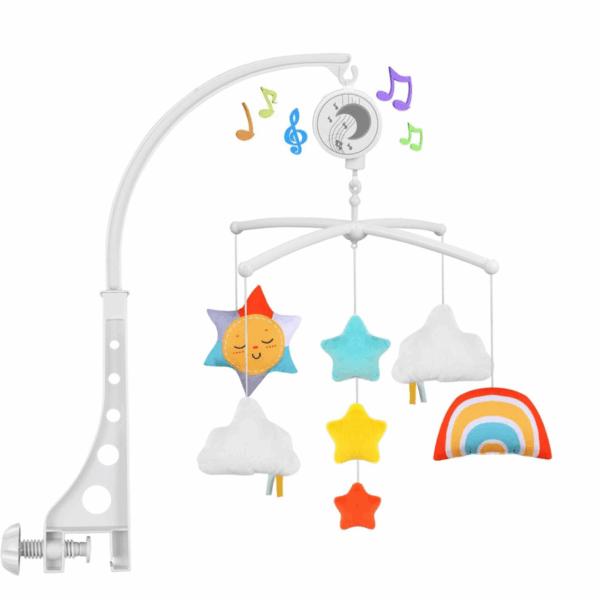 Muziekmobiel Chipolino Colorful Clouds - Afbeelding 1