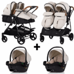 Set | Duo Kinderwagen Chipolino Duo Smart Biscotta met 2st. Autostoel Chipolino Duo Smart I-Size