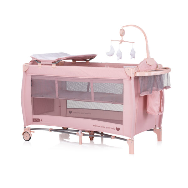 Campingbed Chipolino Bella Pink Marshmallow - Afbeelding 1