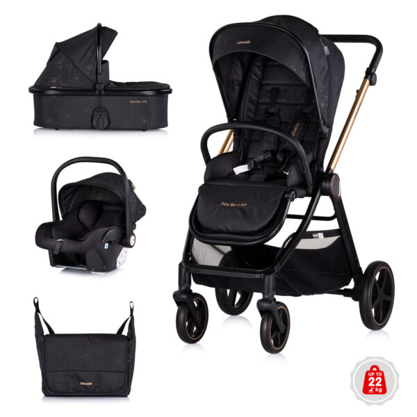 Kinderwagen Chipolino Marbella 3-in-1 Blackberry - Afbeelding 1