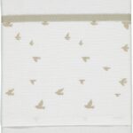Laken Ledikant Briljant Baby 100x150 Birds Organic Zand
