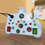 Busy Light Board™  - Licht, Geluid&Plezier - Activiteiten bord Blauw | Educatief Speelgoed