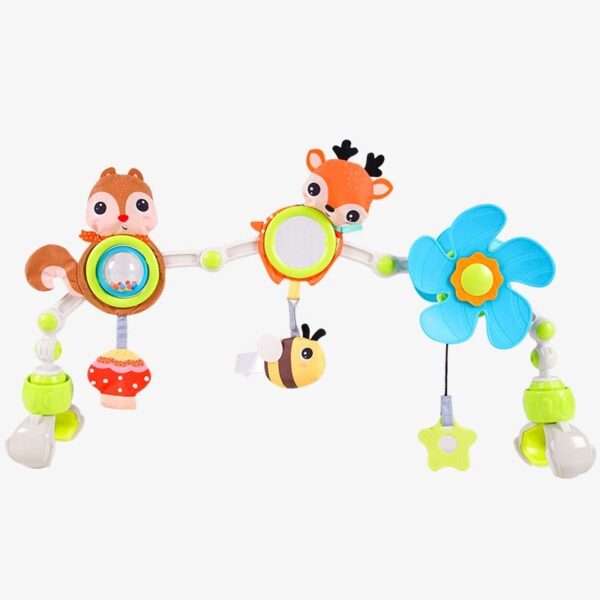 Tiny Tunes– Muzikaal&Mobiel– Kinderwagen Wagenspanner Herten | Educatief Speelgoed - Afbeelding 1
