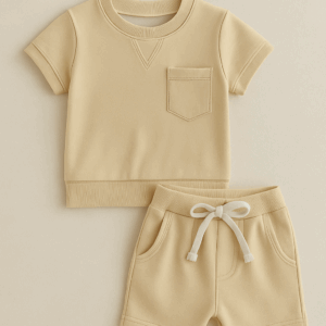 Mini Fashion™ - Cool&Comfortabel - Zomer Peutersetje Beige / 80 (9-12 maanden) | Educatief Speelgoed