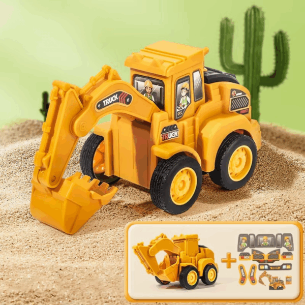 Construction Toy™ - Kleine ingenieurs in actie  - Speelgoed Graafmachine Graafmachine | Educatief Speelgoed - Afbeelding 1