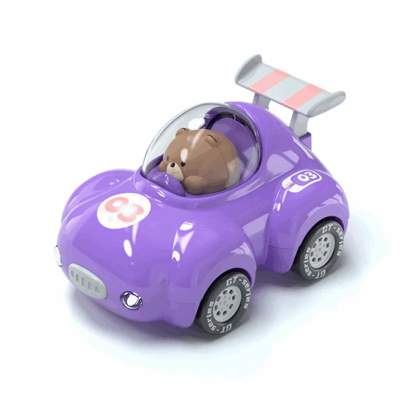 Pull-Back Car™ – Flitsend Raceplezier – Speelgoedauto Paars | Educatief Speelgoed - Afbeelding 1