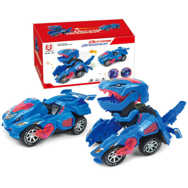Transformer Car™ - Automatische Transformerende Robot Blauw | Educatief Speelgoed - Afbeelding 1