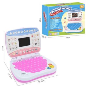 Learn Laptop™ – Slim&Taalrijk– Kindercomputer Roze | Educatief Speelgoed