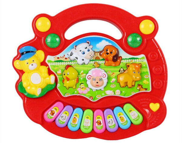 Kids Musical Piano™ - Muzikale Dierenpret - Speelgoedpiano Rood | Educatief Speelgoed - Afbeelding 1