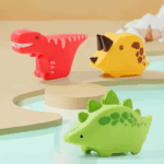 Bath Buddies™ – Dolle Dieren Douche – Bad Speelgoed Waterpistool 3 Stuks Dino Set A | Educatief Speelgoed