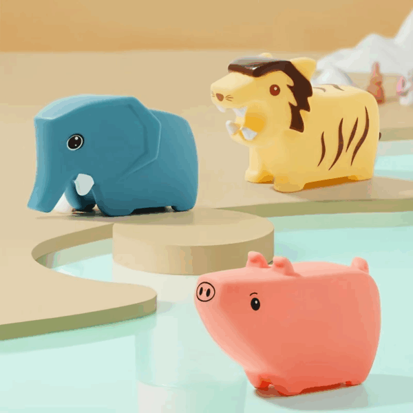 Bath Buddies™ – Dolle Dieren Douche – Bad Speelgoed Waterpistool 3 Stuks Dieren Set B | Educatief Speelgoed - Afbeelding 1