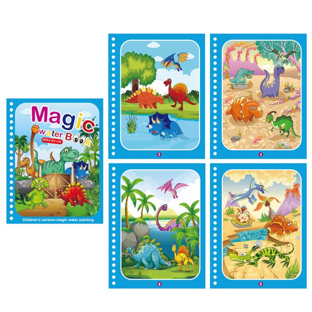 3withapen_montessori-toys-children-early-education_variants-2 Magic Water Book™ - Tover de tekening tevoorschijn - Kleurboek Dino's | Educatief Speelgoed - Afbeelding 1