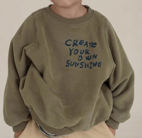 Mini Fashion™ - Leuke Printen - Trui Groen / 80 (1 jaar) | Educatief Speelgoed - Afbeelding 1
