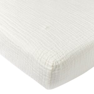Hoeslaken Wieg Meyco Pre-Washed 40x80 Offwhite