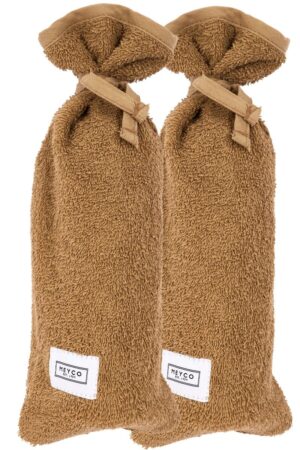 Kruikenzak Meyco Basic Badstof Toffee 2-pack