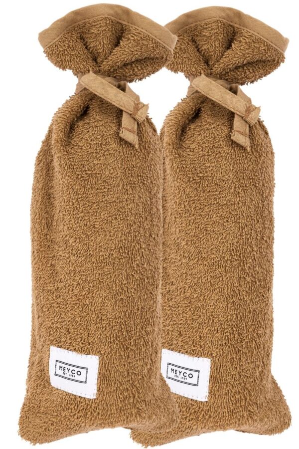 Kruikenzak Meyco Basic Badstof Toffee 2-pack - Afbeelding 1