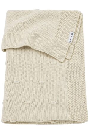 Deken Wieg Meyco Knots Soft Sand 75x100