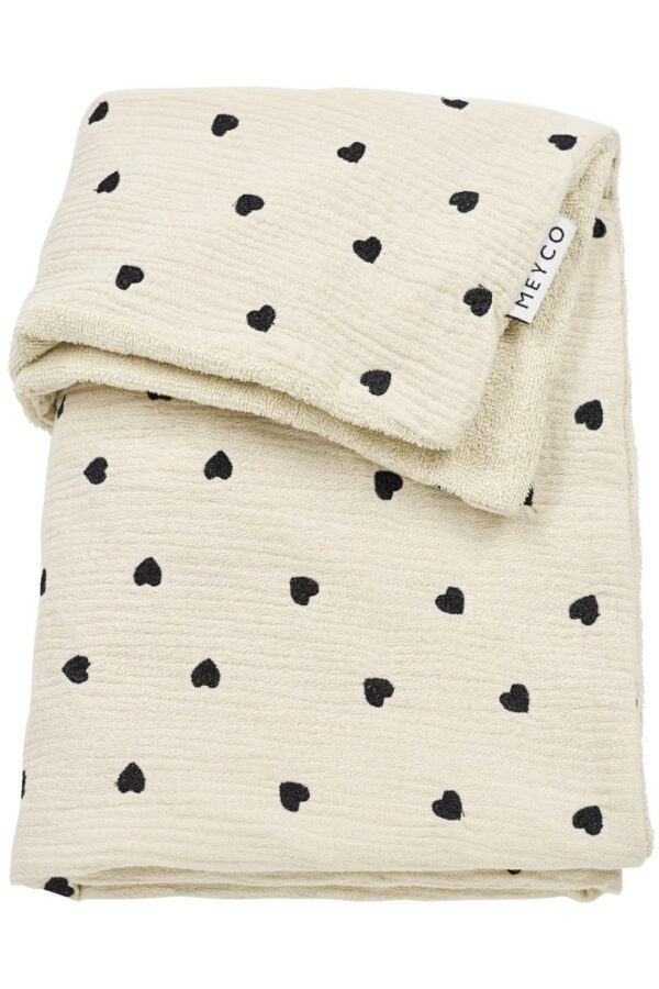 Deken Wieg Meyco Sweet Heart Soft Sand 75x100 - Afbeelding 1