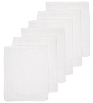 Washandjes Meyco Uni Wit 6-pack