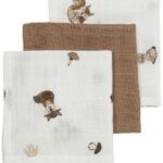 Monddoekjes Meyco Forest Animals Toffee 3-pack