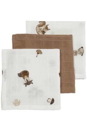 Monddoekjes Meyco Forest Animals Toffee 3-pack