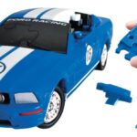 Ford Mustang (blauw) - 3D model 1:32 (66) - Eureka  3d Puzzel
