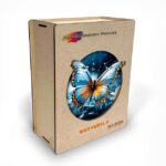 Houten puzzel Vlinder (200) - Rainbow Wooden Puzzles  Legpuzzel