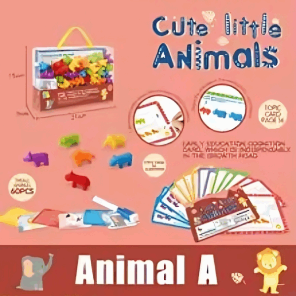 Rainbow Teddy Bears Toys™ - Educatief&Creatief - Regenboog Telberen Berenset (Dieren: Type A) | Educatief Speelgoed - Afbeelding 1
