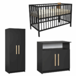 Babykamer Colorfull Home Timo met Meegroeiledikant Luca V2 Pure Black