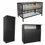 Babykamer Colorfull Home Yara met Meegroeiledikant Luca V2 Pure Black