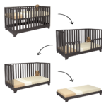 Meegroei Ledikant Colorfull Home Lois V2 70x140 Pure Black