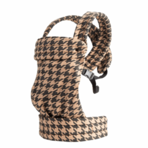 Snug Sling™ – Zacht&Dichtbij– Baby&Peuter draagzak Koffie Zwart - Pied-de-poule | Educatief Speelgoed