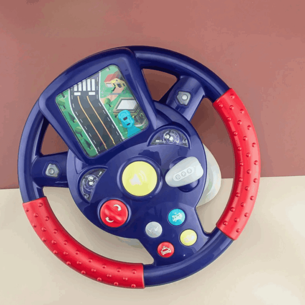 Toy Steering Wheel™ -  Mini-Stuurtjes, Maxi-Plezier - Speelgoed Stuurwiel Paars | Educatief Speelgoed - Afbeelding 1