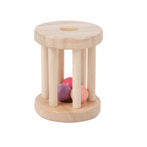 Music Rattle™ – Vrolijke Rolkooi – Houten Rammel Speelgoed Roze Ballen | Educatief Speelgoed