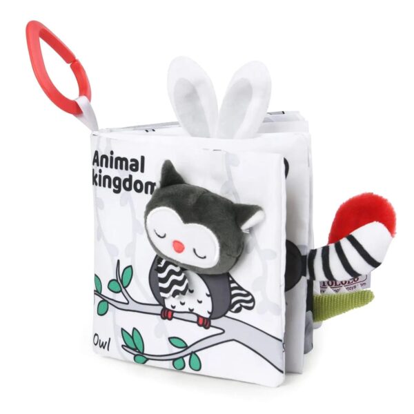 Soft Sensory Book– Voelen&Ontdekken– Baby Boekje Dieren Koninkrijk | Educatief Speelgoed - Afbeelding 1