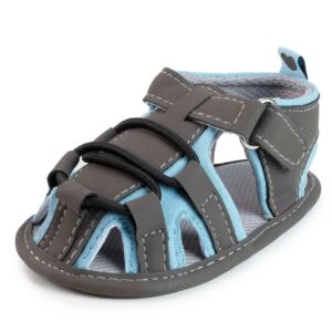 Mini Fashion™ - Licht&Comfortabel - Peuter Sandalen Grijs Blauw / 3 (12-18 maanden) | Educatief Speelgoed