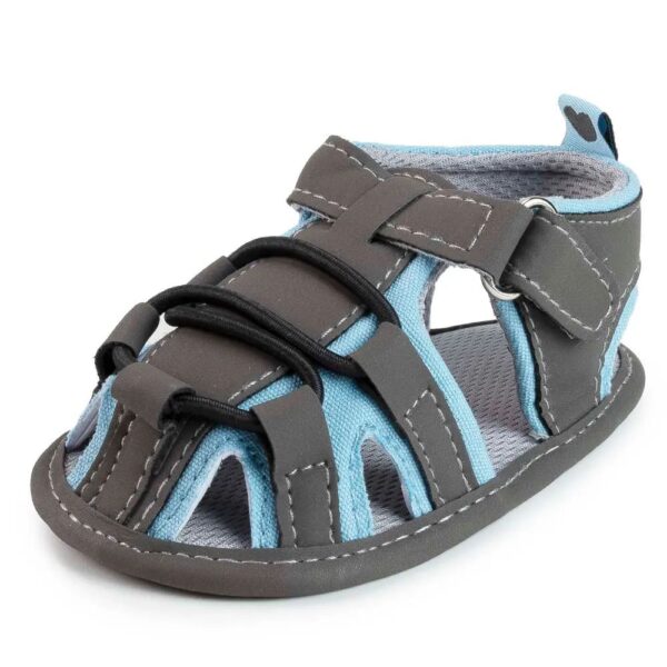 Mini Fashion™ - Licht&Comfortabel - Peuter Sandalen Grijs Blauw / 3 (12-18 maanden) | Educatief Speelgoed - Afbeelding 1