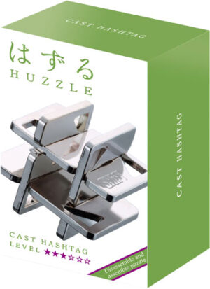 Cast Hashtag *** - Huzzle (Hanayama)  Cast Puzzle