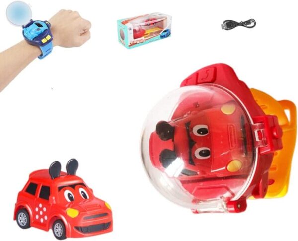 Car adventure™ | Bestuurbare auto altijd bij je - Auto horloge Rood Mini | Educatief Speelgoed - Afbeelding 1