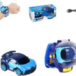 Car adventure™ | Bestuurbare auto altijd bij je - Auto horloge Blauw Race | Educatief Speelgoed
