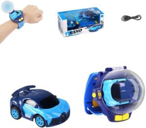 Car adventure™ | Bestuurbare auto altijd bij je - Auto horloge Blauw Race | Educatief Speelgoed