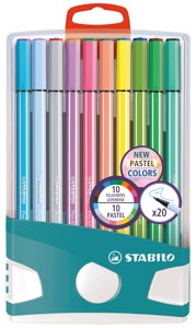 STABILO Pen 68 PastelParade - 20 stuks