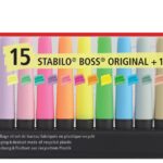 STABILO BOSS ORIGINAL deskset Nature&Pastel - 15 stuks