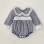 Mini Fashion™ - Comfortabel&Stijlvol - Lente Romper Jurkjes Kinderen Romper - Lichtblauw / 120 (4 jaar) | Educatief Speelgoed