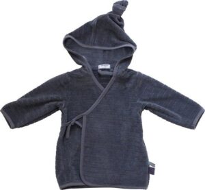 Badjas Snoozebaby Organisch Storm Grey 62-68mt