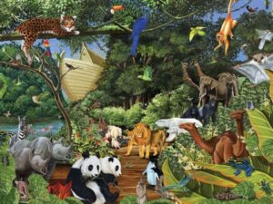 Noah's Gathering (350) - familiepuzzel - Cobble Hill  Legpuzzel|Legpuzzel - grote stukken