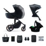 Kinderwagen Kinderkraft Prime2 PRO 3-in-1 Venezian Black Incl. Autostoel&Luiertas