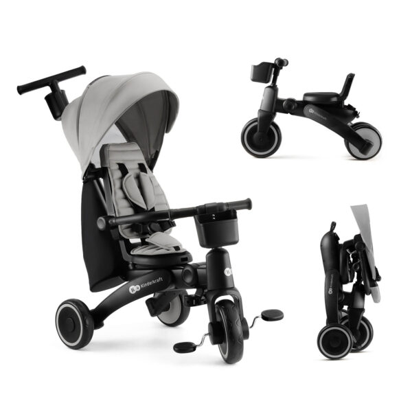 Driewieler Kinderkraft Jazz2 Rocket Grey - Afbeelding 1