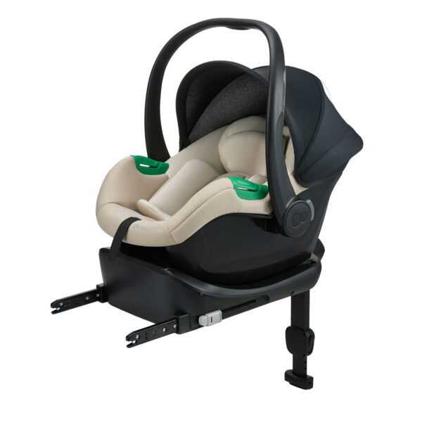Autostoel Kinderkraft Mink 2 Pro I-Size Beige Met Base - Afbeelding 1